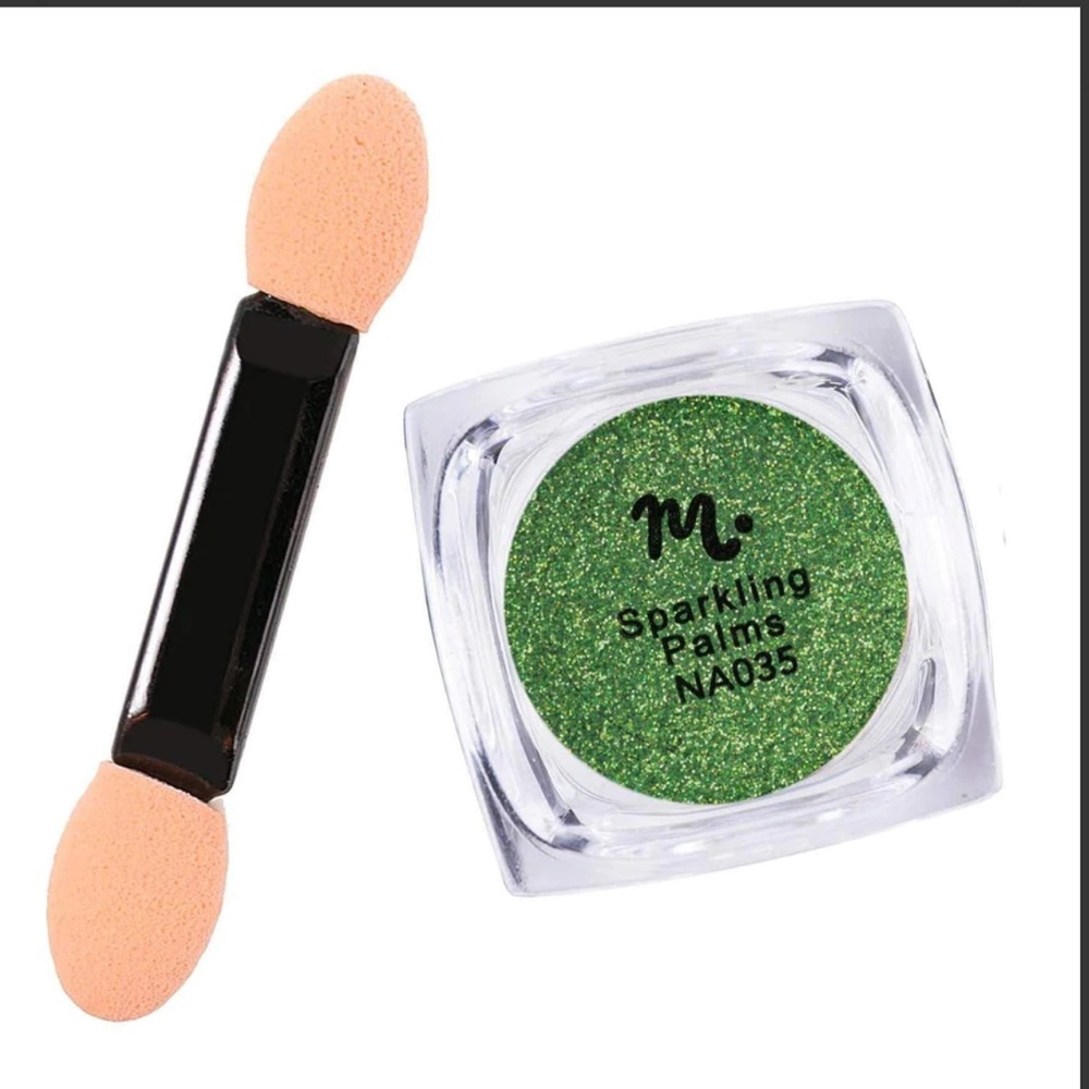 Free with any purchase! Sparkling Palms (NA035) - Green Nail Glitter - Maniology